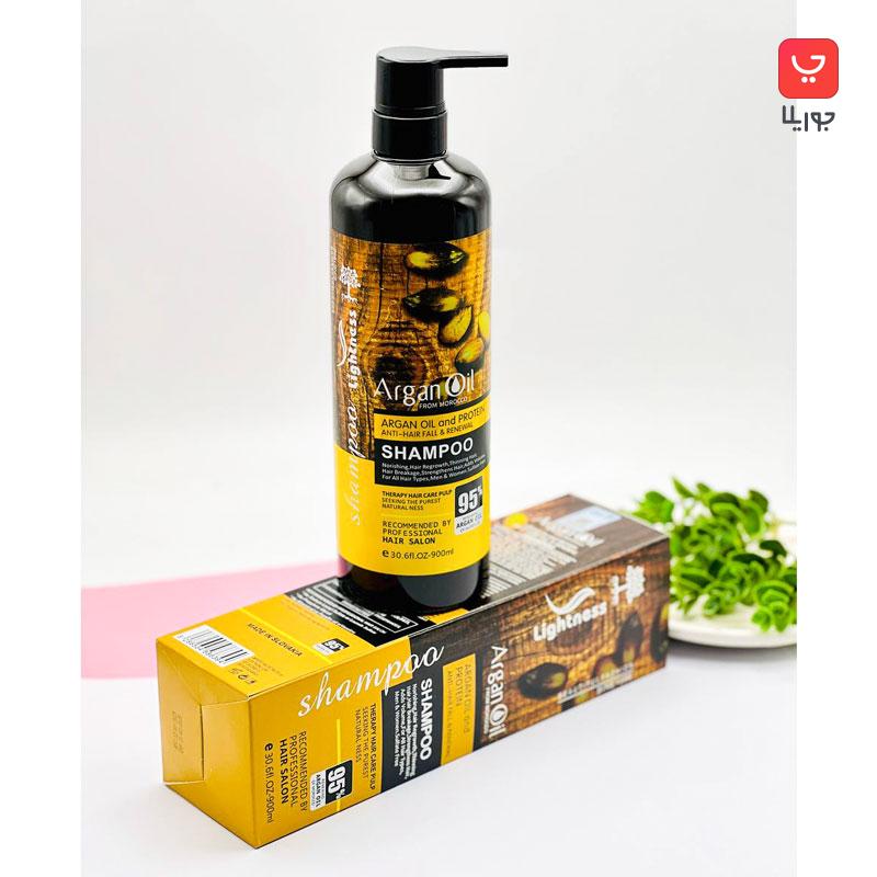 شامپو لایتنس Lightness اصلی بدون سولفات حاوی روغن آرگان